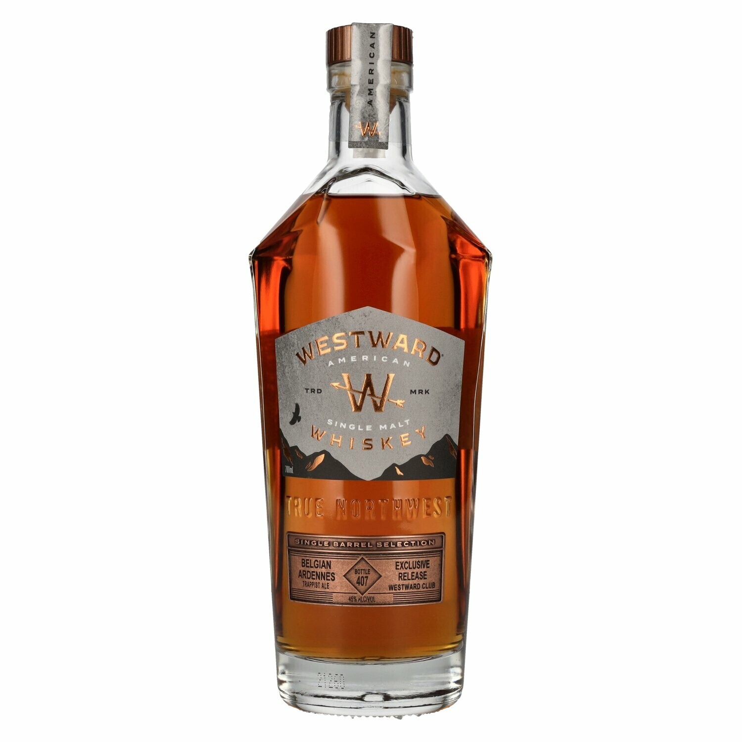 Westward Whiskey Single Barrel Selecton Belgian Ardennes 45% 70Cl