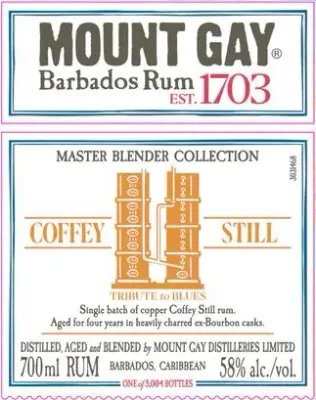 Mount Gay Master Blender Collection "The Coffey Still Expression" 58% 70Cl