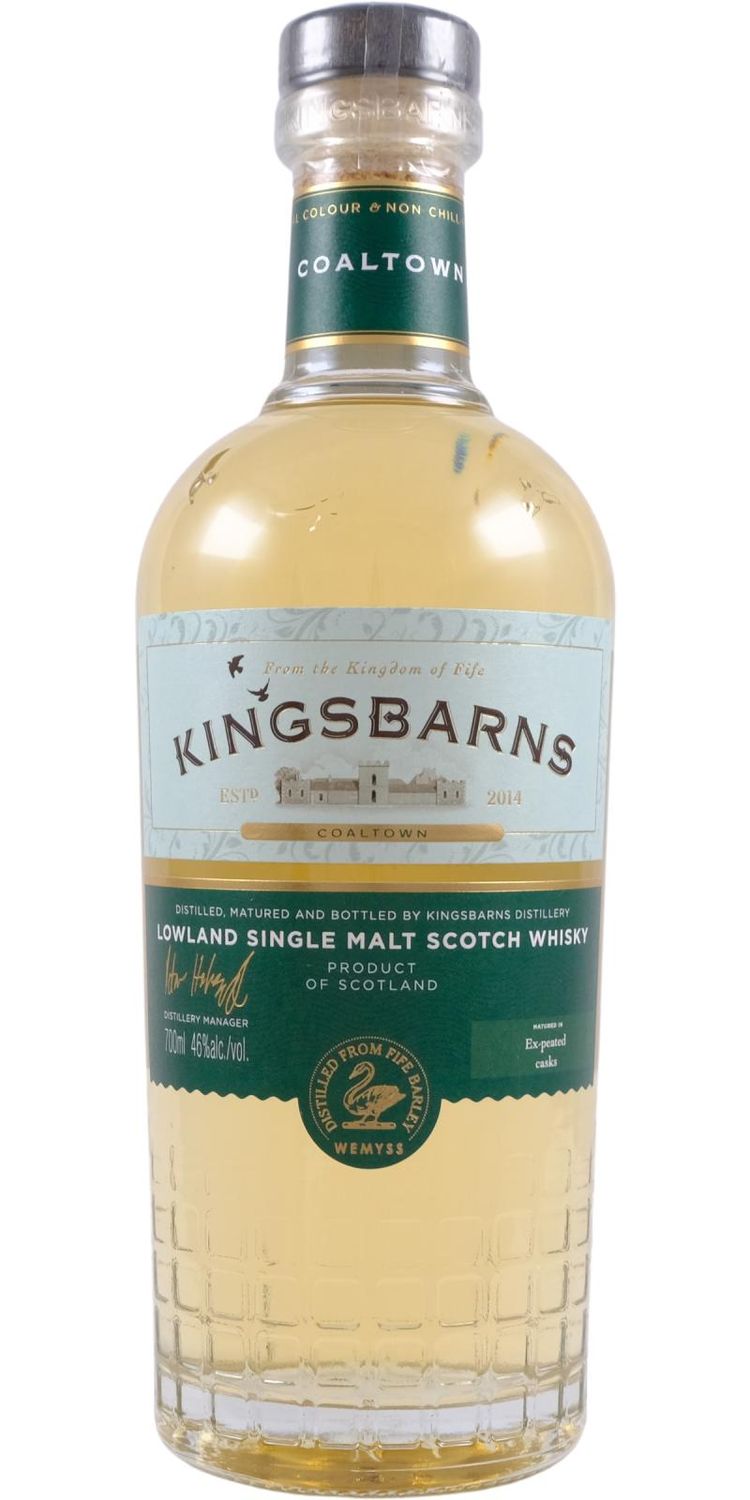 Kingsbarns Coaltown Ex-Peated Casks 46% 70Cl