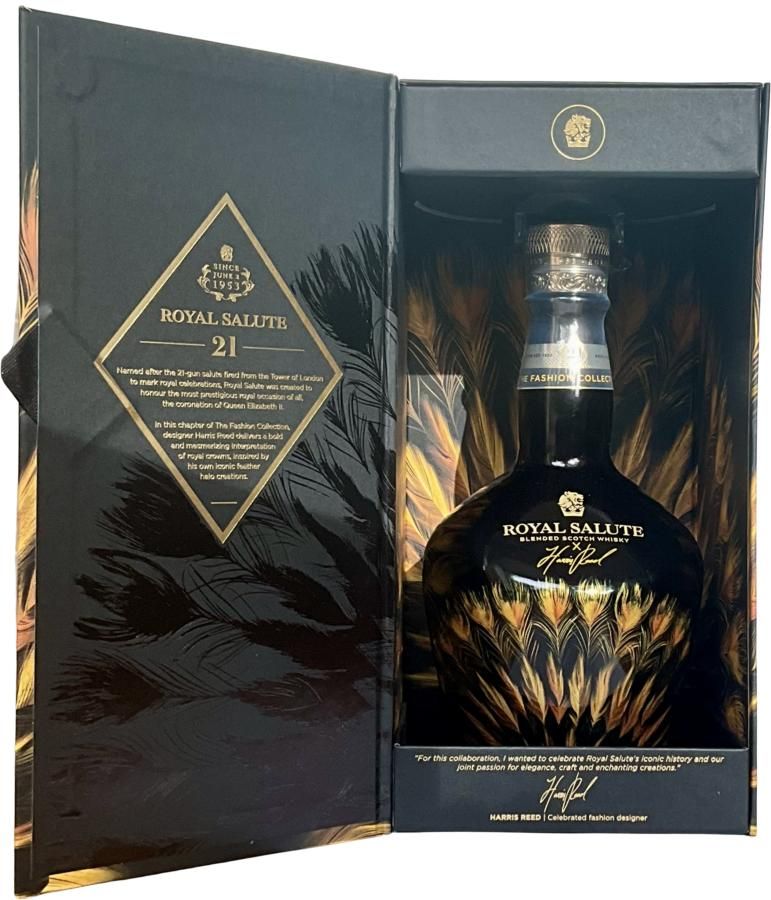 Royal Saltue 21 Years The Fashion Collection  Harris Reed Edition : Gold Flagon 40% 70Cl