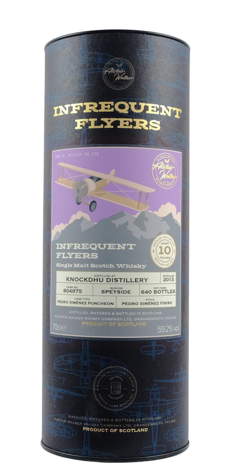Knockhu Distillery 10 Years Infrequent Flyers PX Cask 59.2% 70Cl