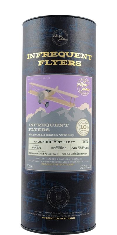 Knockhu Distillery 10 Years Infrequent Flyers PX Cask 59.2% 70Cl