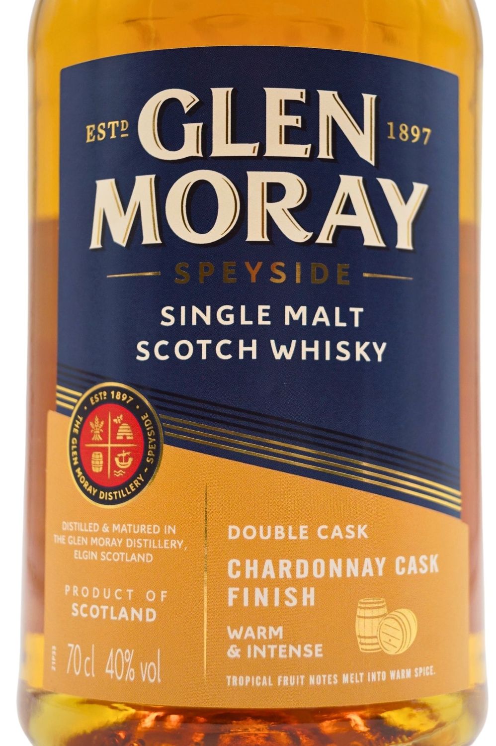 Glen Moray Single Malt Double Cask Chardonnay Cask Finsih 40% 70Cl