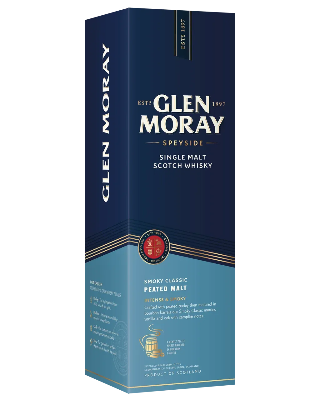 Glen Moray Peated Malt 40% 70CL