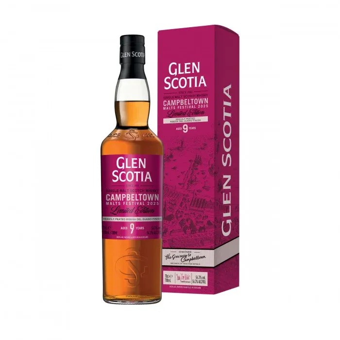 Glen Scotia Campbeltown Malts Festival 2025 Heavily Peated Ribera Del Duero Finish 9 Years 54.3% 70Cl