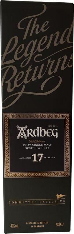 Ardbeg 17 Years The Legend Returns 40.0% 70Cl