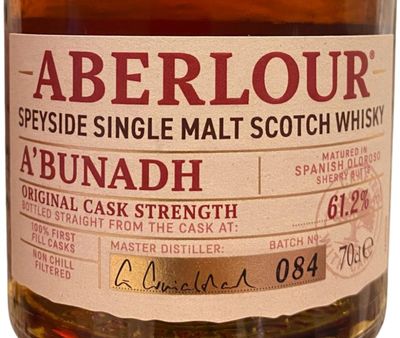 Aberlour A'Bunadh Batch 084 61.2% 70Cl