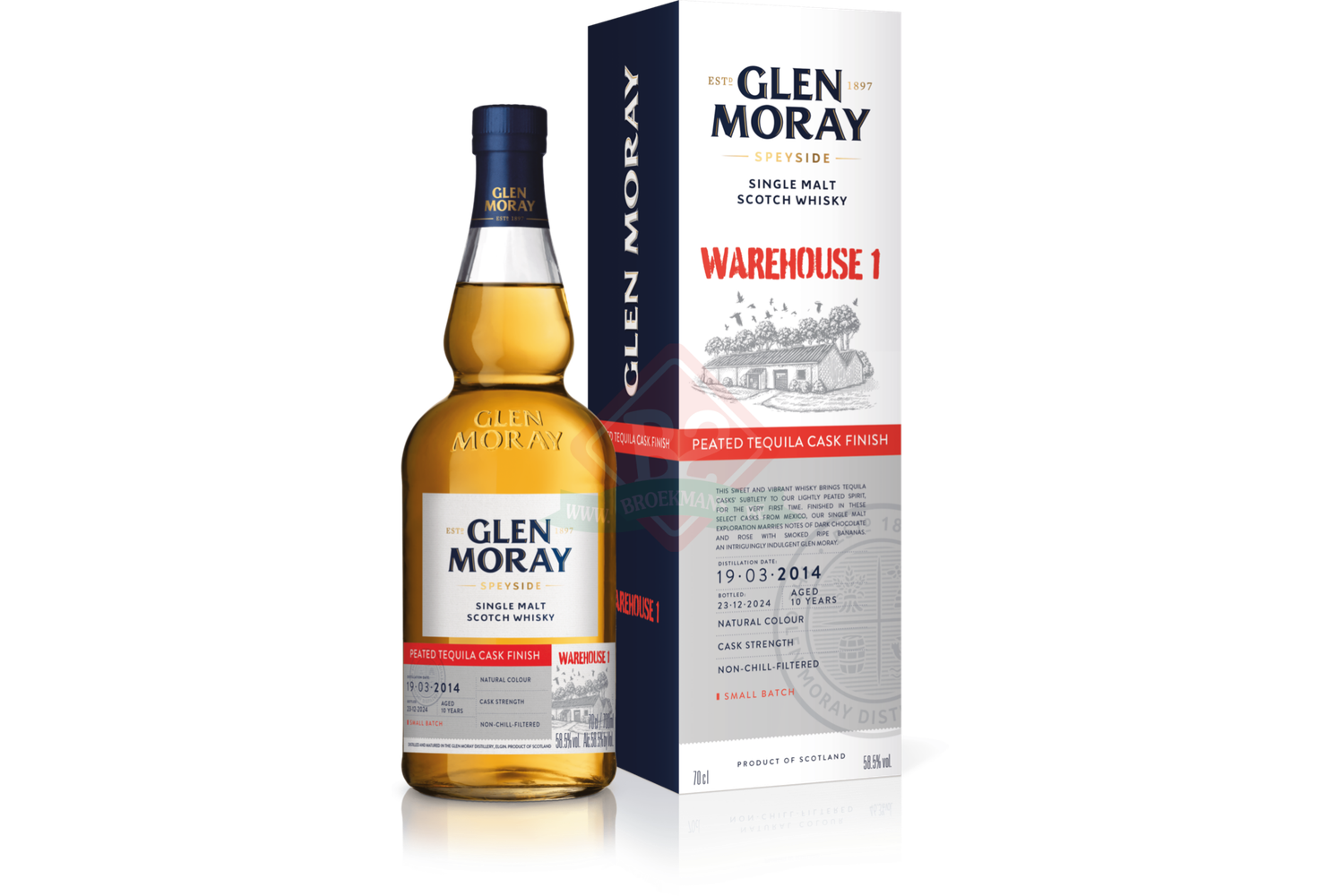 Glen Moray Peated Tequila Cask Finish 58.5% 70Cl