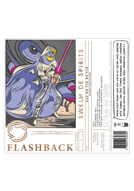 FlashbackSwell De Spirits Eau de Vie De Vin 1991 0.5L 53.5% 70Cl