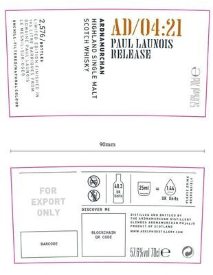 Ardnamurchan AD/04:21 Paul Launois Release 57.6% 70CL