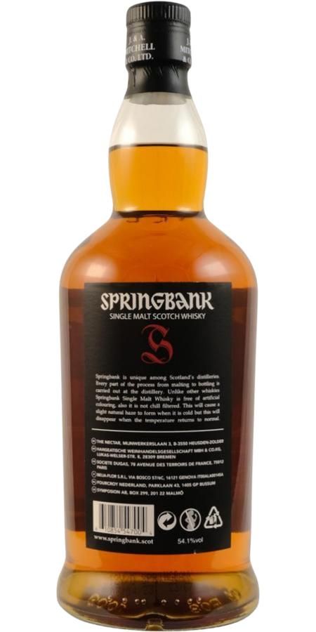 Springbank Cask Strenght Batch 24 54.1% 70Cl