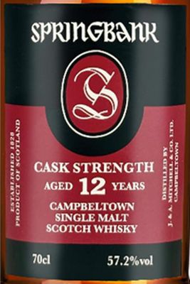 Springbank 12 Years Cask Strenght 57.2% Batch 25 70Cl