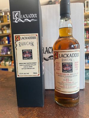 Tullibardine 11 Years Old Single Cask BlackAdder Raw Cask Botteling Spritus Sanctus 2026 First Fill PX Sherry Cask 57.5% 70Cl