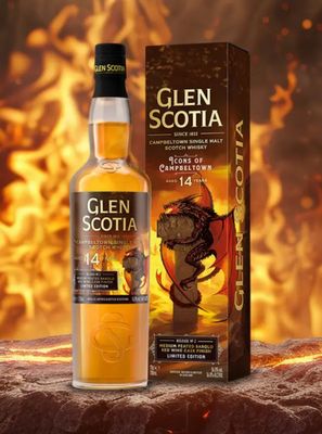 Glen Scotia 14 Years Icon n°2 Medium Peated Barolo cask "The Dragon" 56.8% 70Cl