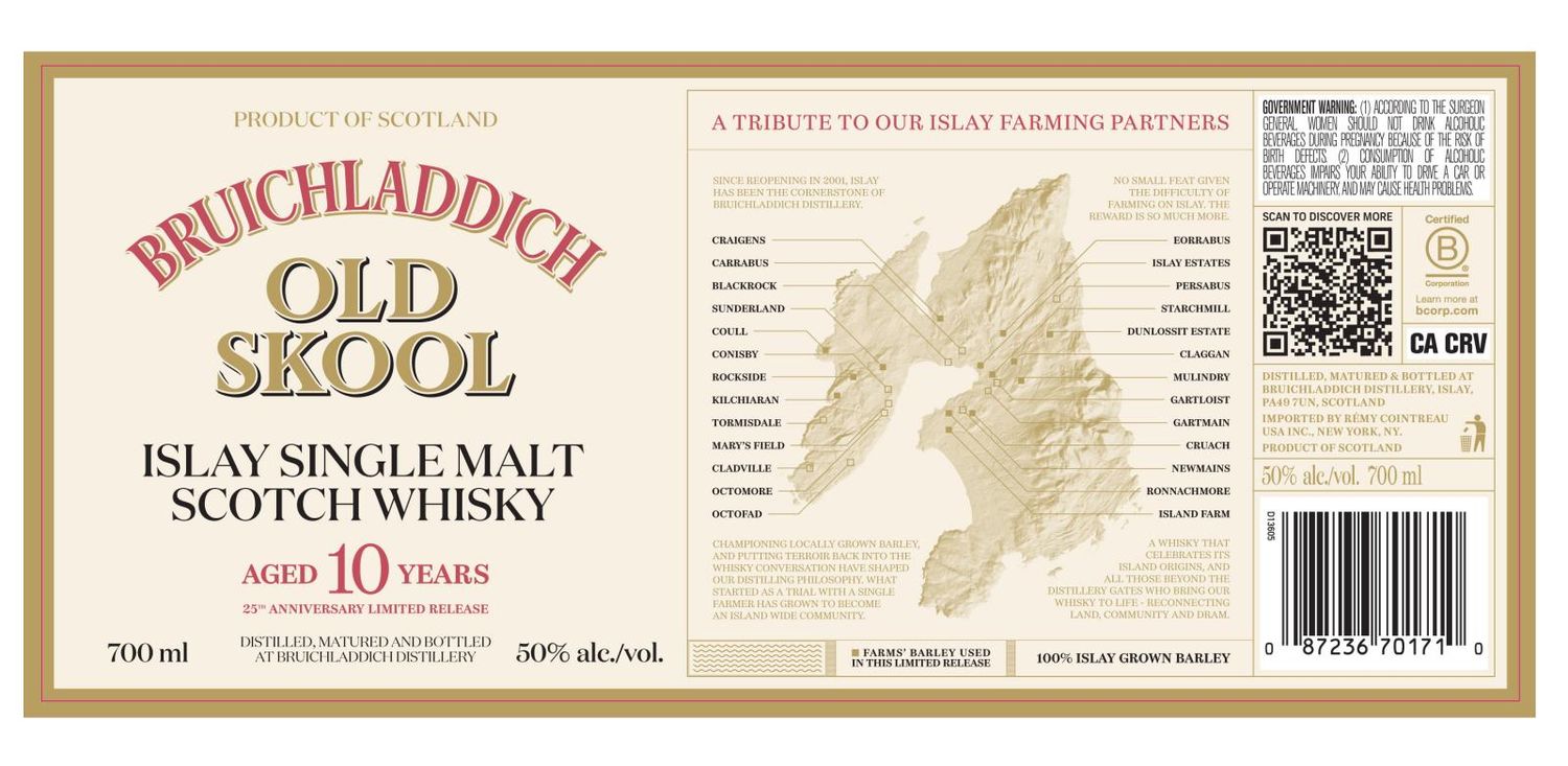Bruichladdich Old Skool 10 Years 50% 70Cl