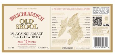 Bruichladdich Old Skool 10 Years 50% 70Cl