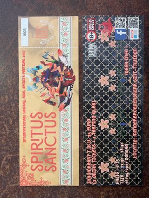 Tickets Spiritus Sanctus Toegangskaart voor 1 Persoon TWV 20€