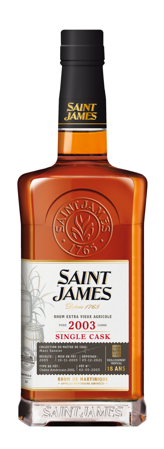Saint-James Single Cask 2003 - 18 Years 42.3% 70Cl
