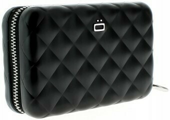 Ögon Creditcardhouders QUILTED zipper BLACK