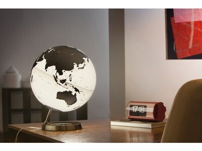 Wereldbol Bright Charcoal 30 cm met verlichting