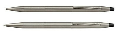 Cross classic century Pen & pencil set Micro Knurl finish titanium