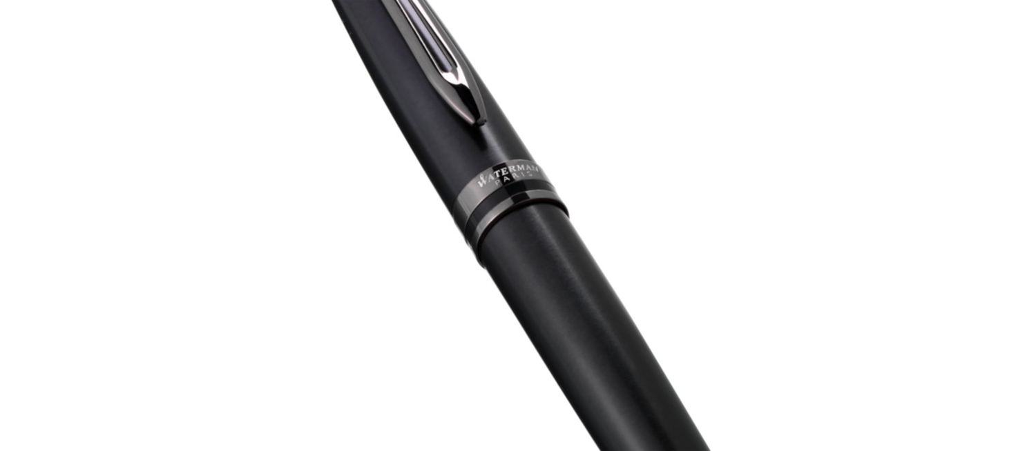Waterman Expert Metallic black RT roller