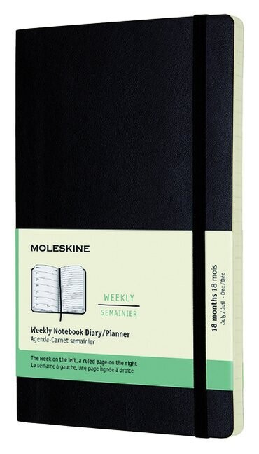 Moleskine agenda weekly notebook 2022-2023 large harde kaft