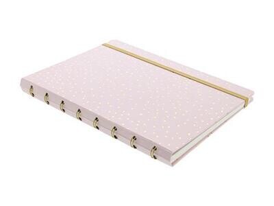 Filofax notebook A5 confetti rose quartz