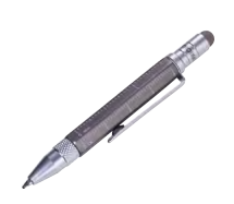 TROIKA construction pen liliput titanium