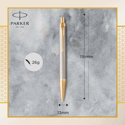 Parker IM premium WARM GREY GT balpen