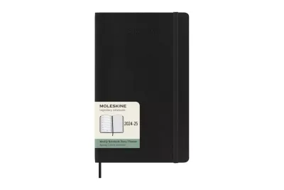 Moleskine  weekly notebook diary/planner large 2024-2025 zwart SC