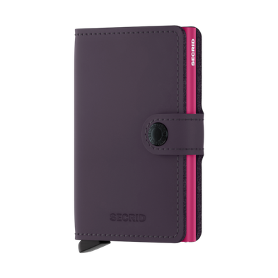 Secrid miniwallet MATTE DARK PURPLE-FUCHSIA
