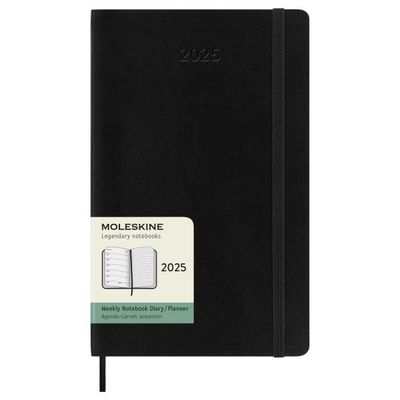 Moleskine  agenda weekly notebook large 2025 zwart SC