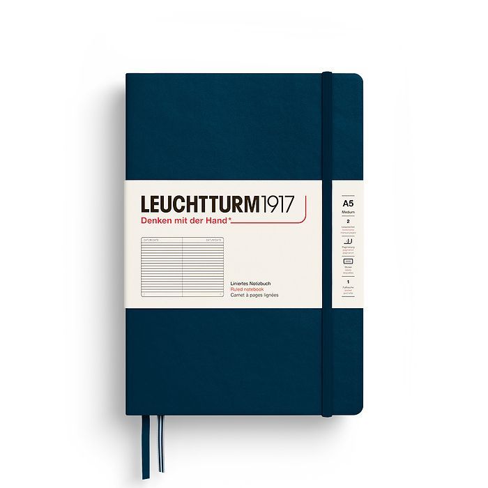 Leuchtturm1917 notebook  A5 Deep Sea HC