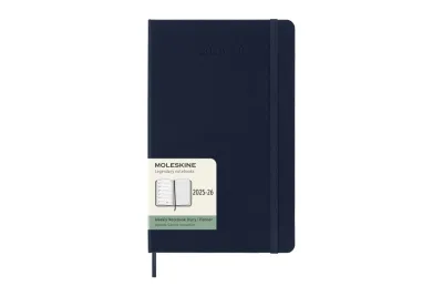 Moleskine  weekly 18M notebook diary/planner large 2025-2026 blauw HC