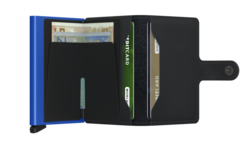 Secrid miniwallet MATTE BLACK &amp; BLUE