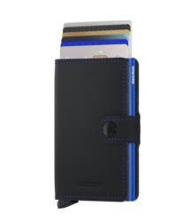 Secrid miniwallet MATTE BLACK &amp; BLUE