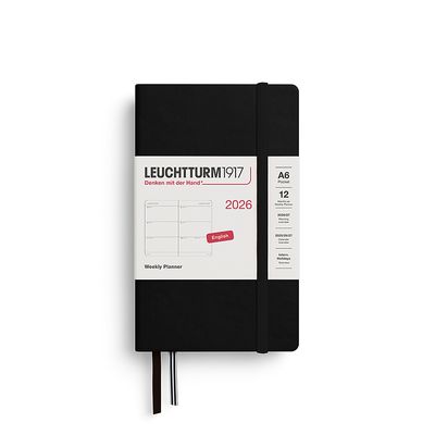 Leuchtturm1917 AGENDA 2026 weekly planner BLACK  SC