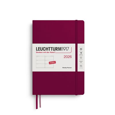Leuchtturm1917 AGENDA 2026 weekly planner PORT RED SC