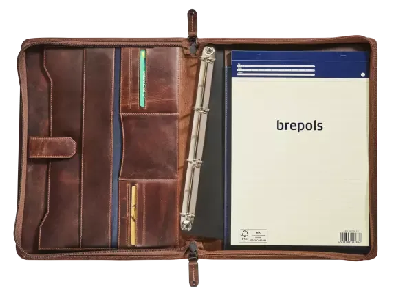 Maverick Schrijfmap THE ORIGINAL  met rits en ringen