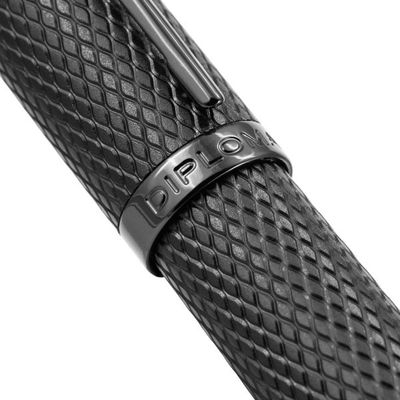 Diplomat VIPER Black guilloche balpen