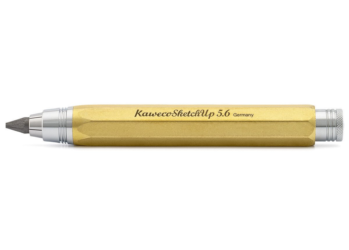 Kaweco SKETCH UP 8  vulpotlood SHAPE RAW BRASS