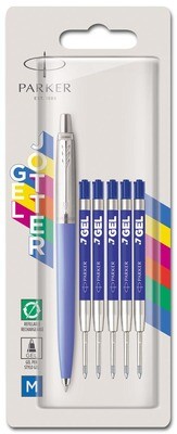 Parker gel vulling set 5 stuks + gratis jotter