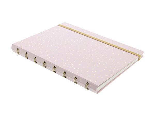 Filofax notebook A5 confetti rose quartz