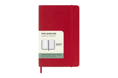 Moleskine  agenda pocket  weekly noteboook rood 2027