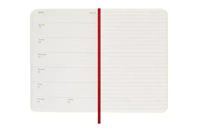 Moleskine  agenda pocket  weekly noteboook rood 2027
