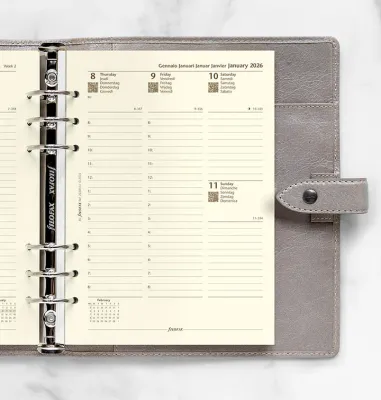 Filofax Agendavulling A5 - 7 dagen  2027 crème