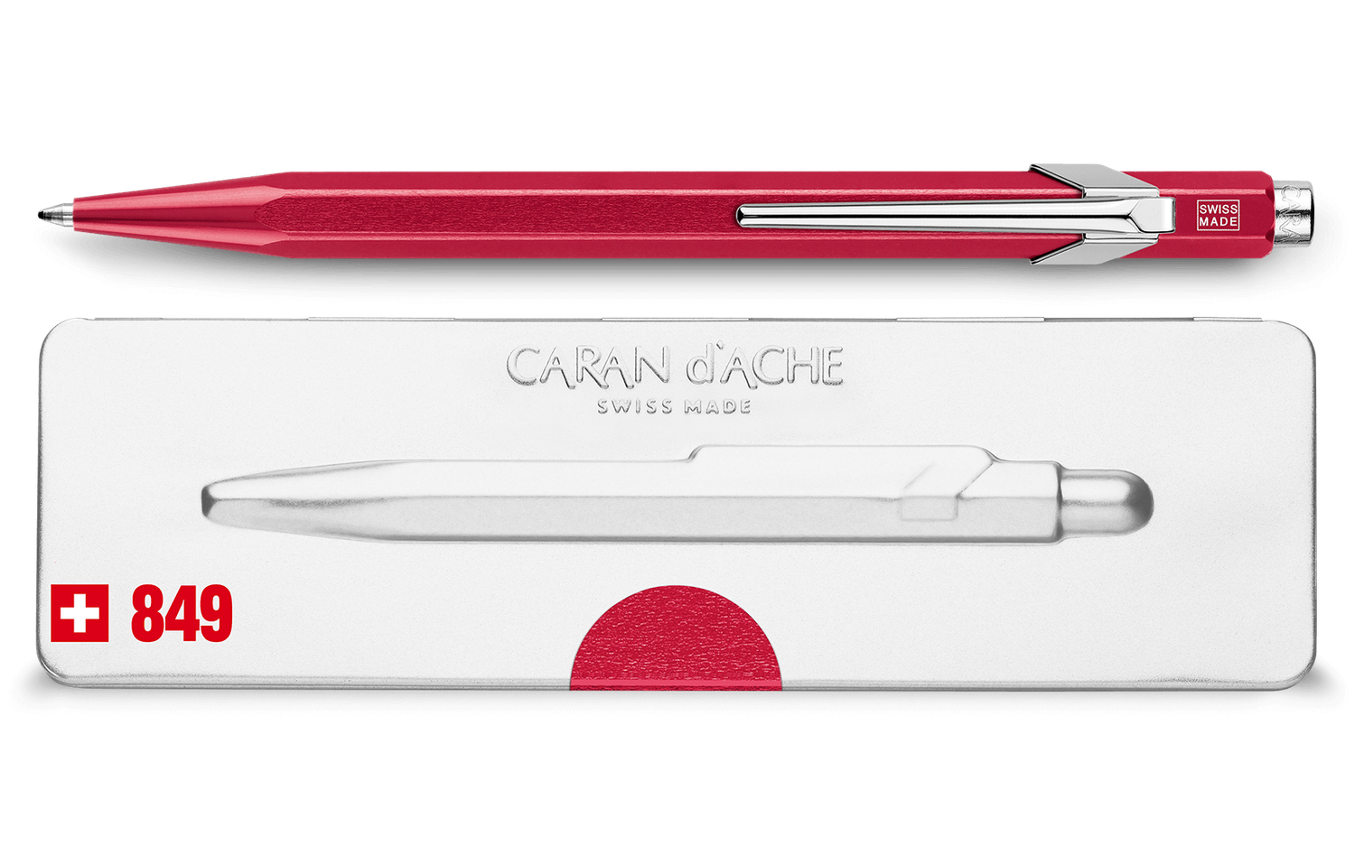 Caran d’Ache  849  Colormat-X balpen rood