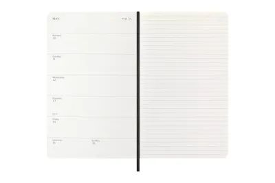 Moleskine  agenda weekly notebook large 2027 zwart SC