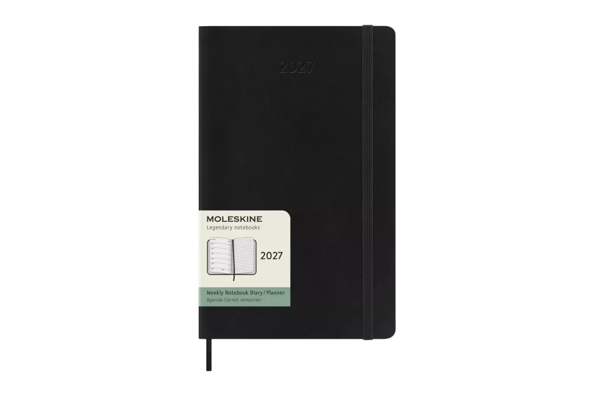 Moleskine  agenda weekly notebook large 2027 zwart SC